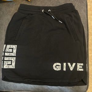 Givenchy Black Skirt with White Accents